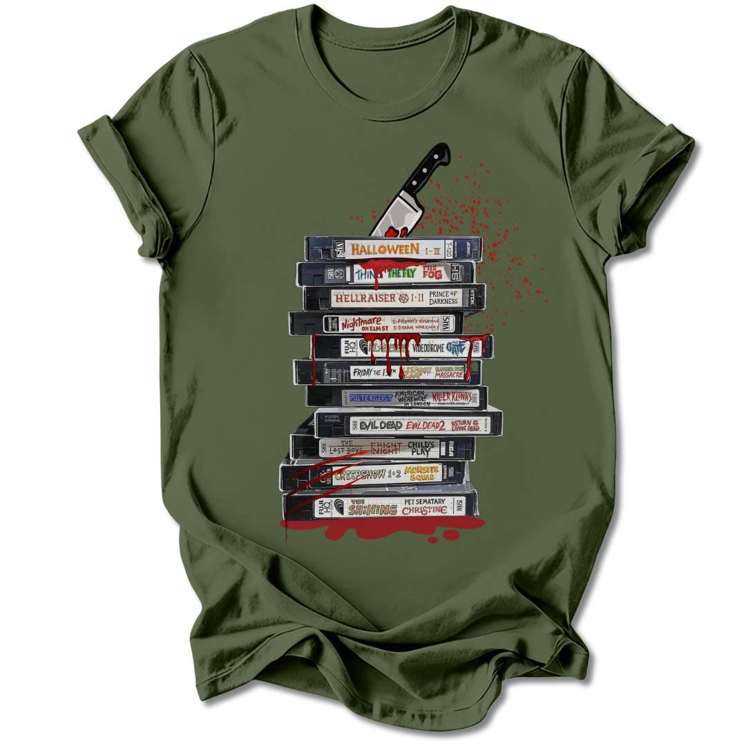 T-Shirt Military Green / S HORROR VHS T-SHIRT