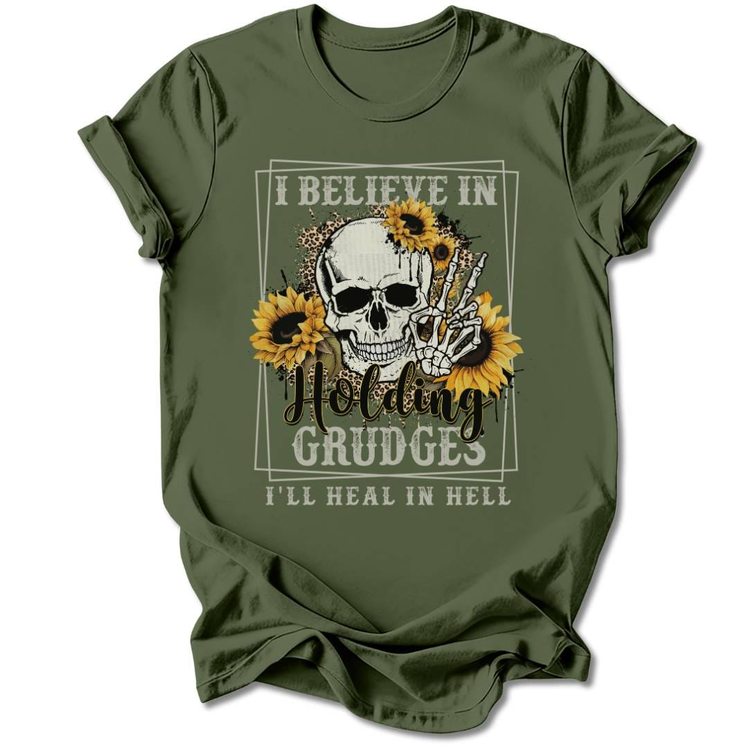 T-Shirt Military Green / S I'LL HEAL IN HELL T-SHIRT