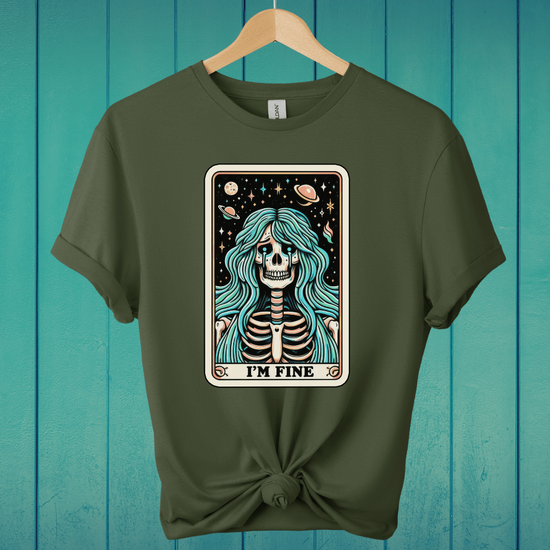 T-Shirt Military Green / S I'm Fine Tarot T-Shirt