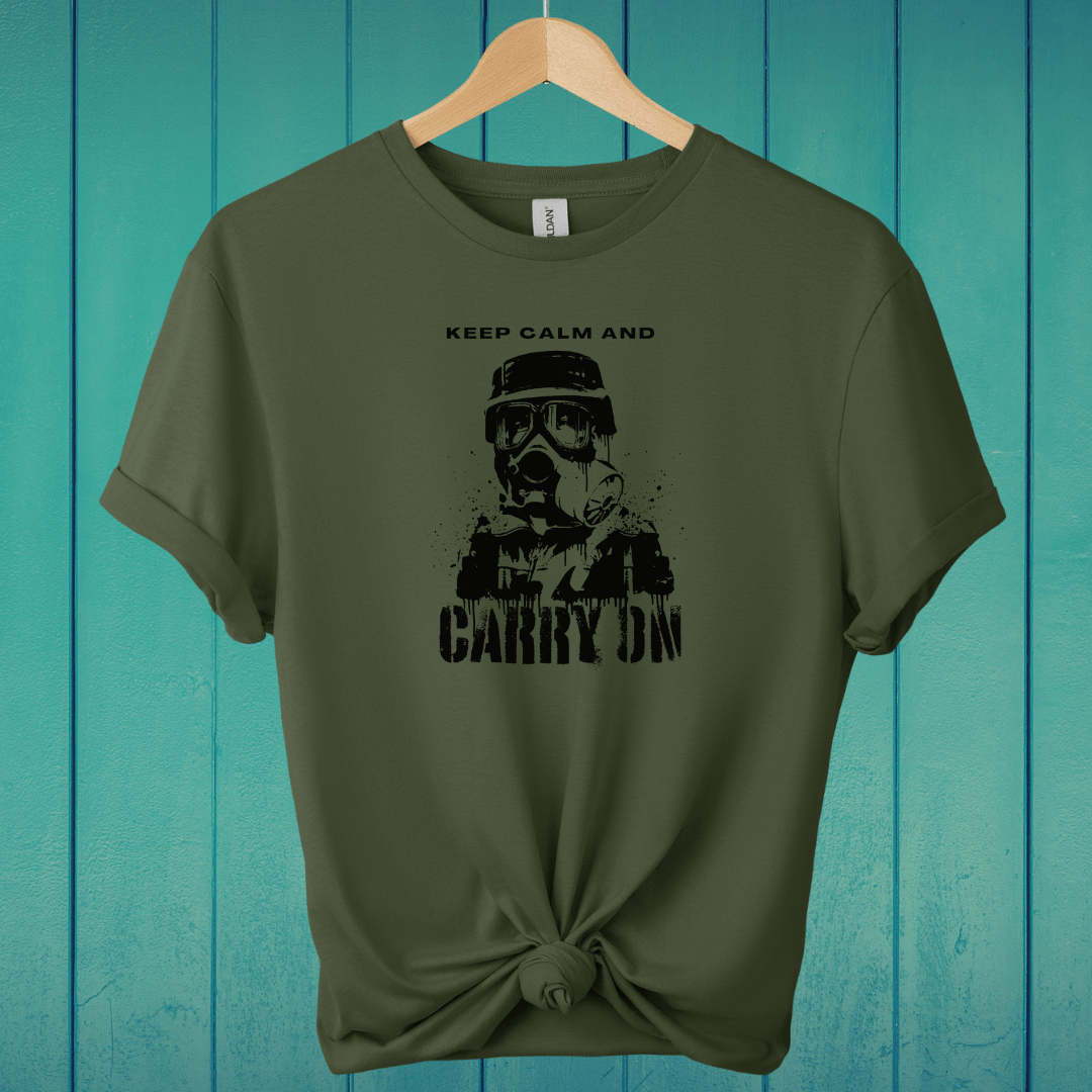 T-Shirt Military Green / S Keep Calm and Carry On T-Shirt