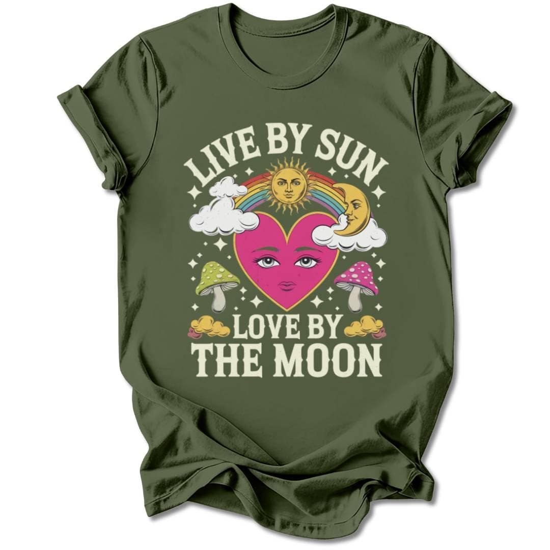T-Shirt Military Green / S LIVE BY SUN, LOVE BY THE MOON T-SHIRT