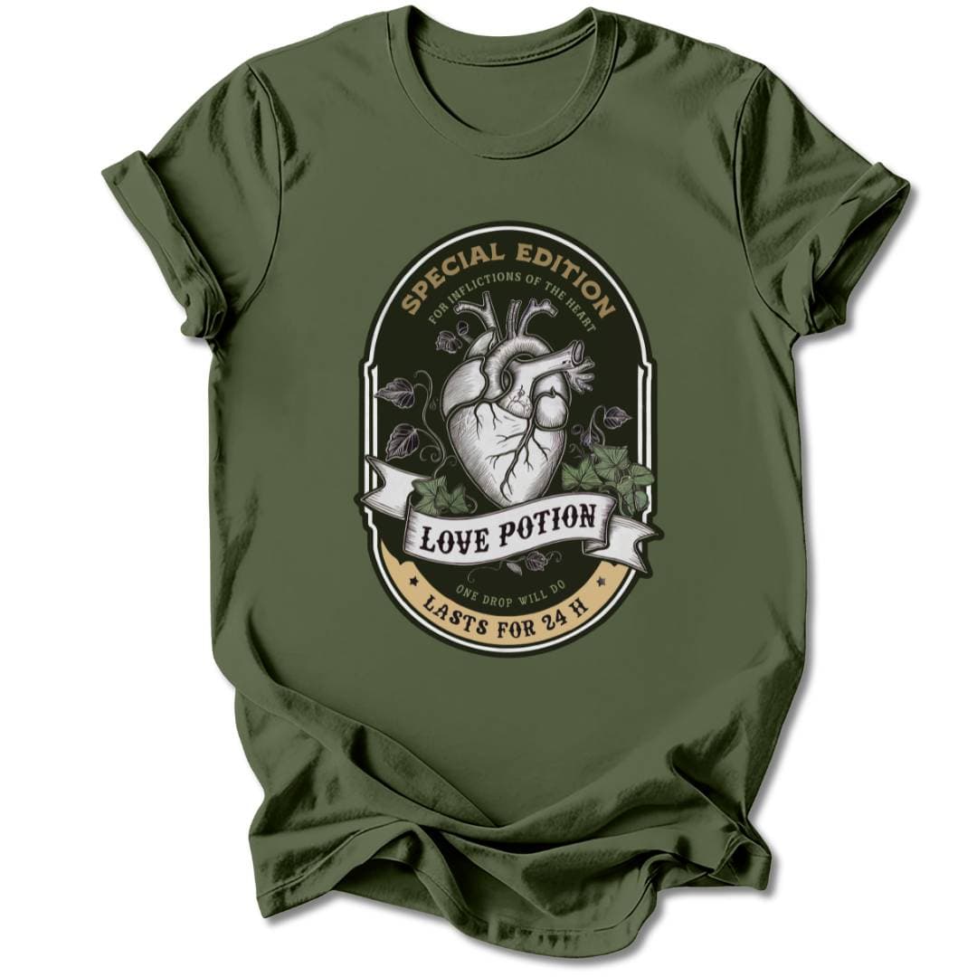 T-Shirt Military Green / S LOVE POTION T-SHIRT