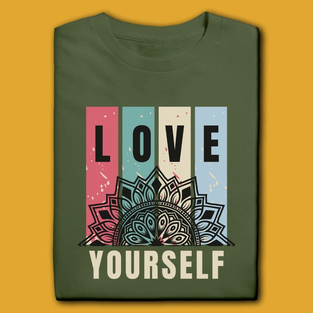 T-Shirt Military Green / S Love Yourself T-Shirt