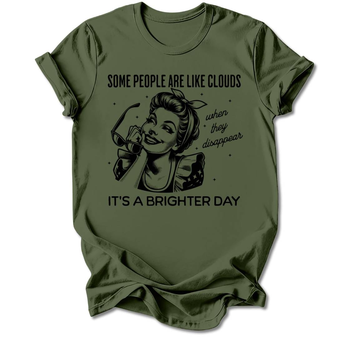 T-Shirt Military Green / S PEOPLE ARE LIKE CLOUDS T-SHIRT