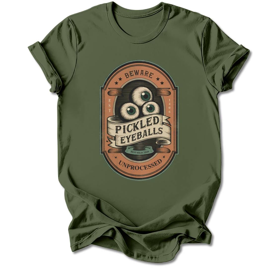T-Shirt Military Green / S PICKLED EYEBALLS T-SHIRT