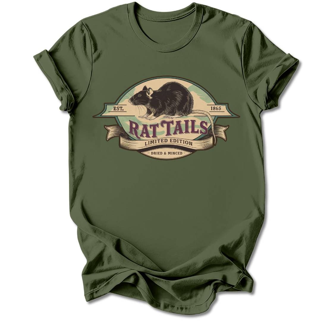 T-Shirt Military Green / S RAT TAILS T-SHIRT