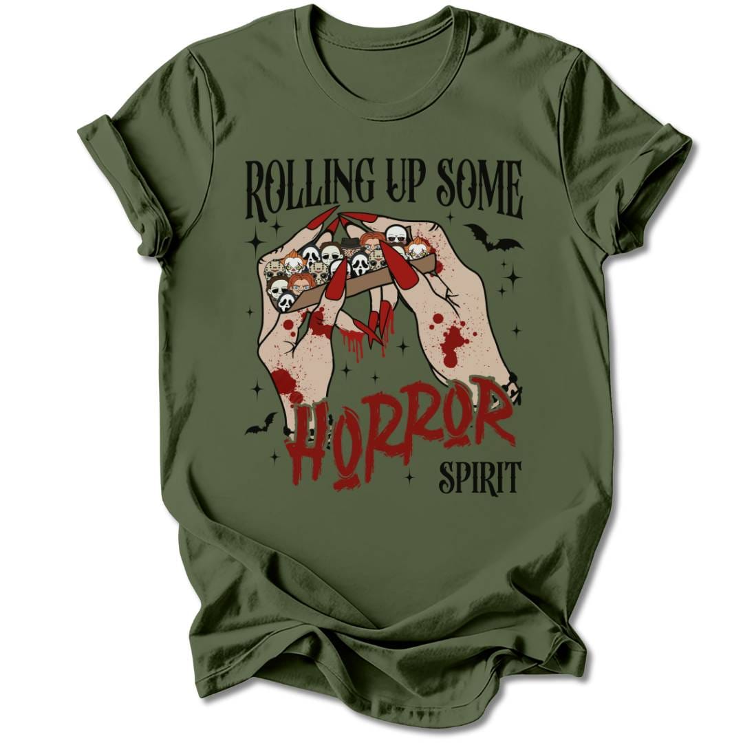 T-Shirt Military Green / S ROLLING UP SOME HORROR T-SHIRT
