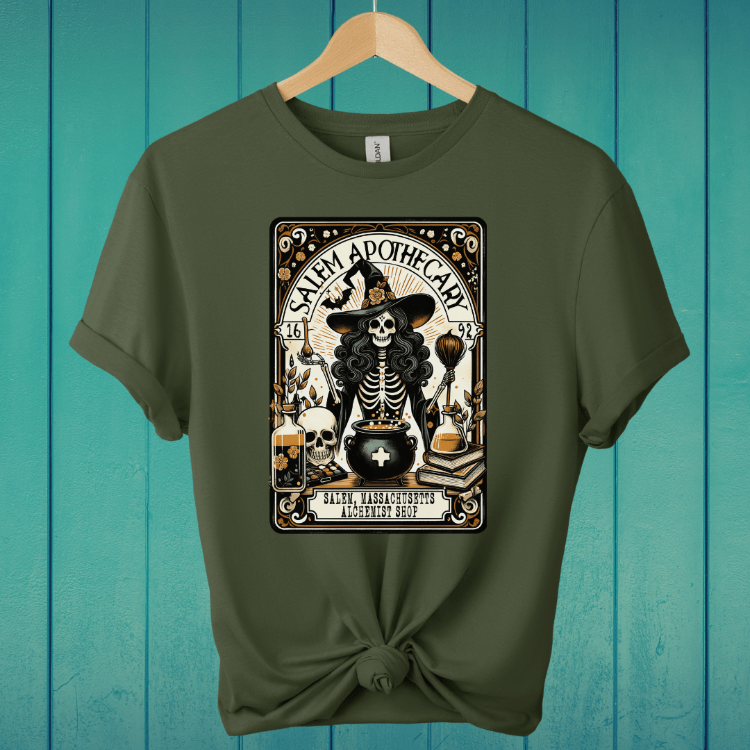 T-Shirt Military Green / S Salem Apothecary Tarot T-Shirt