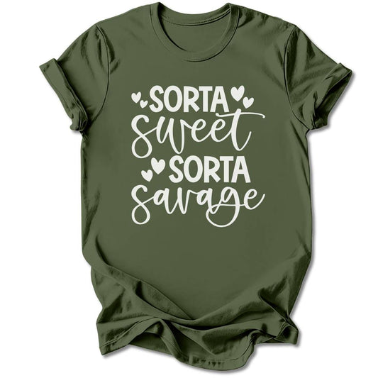 T-Shirt Military Green / S Sorta Sweet, Sorta Savage T-Shirt