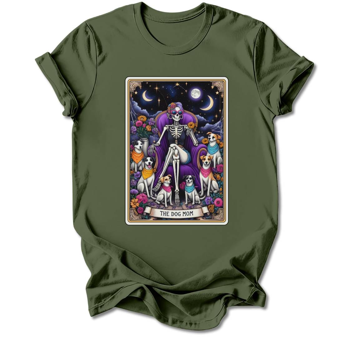 T-Shirt Military Green / S THE DOG MOM T-SHIRT