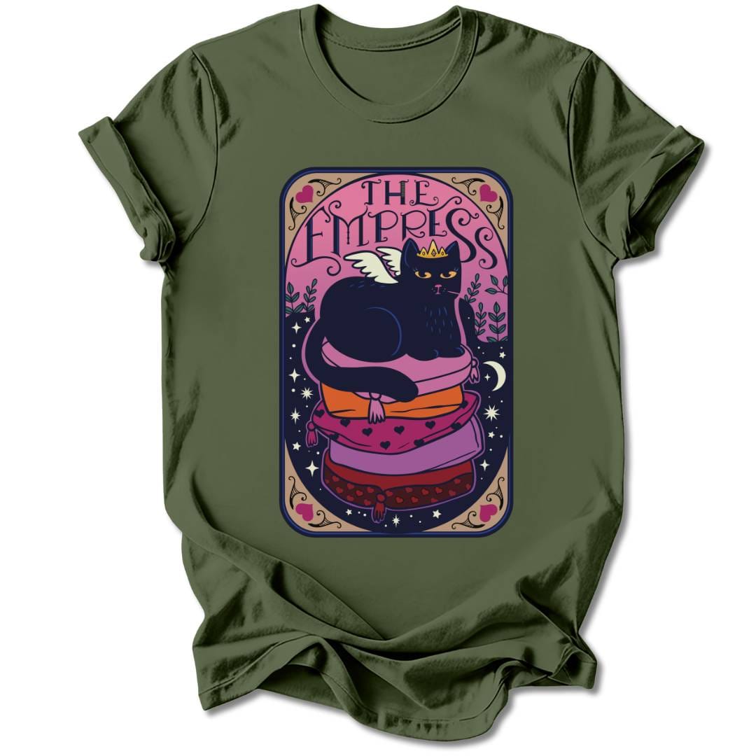 T-Shirt Military Green / S THE EMPRESS CAT T-SHIRT