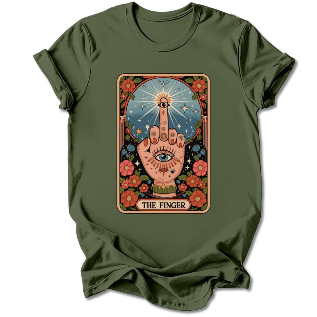 T-Shirt Military Green / S The Finger T-Shirt