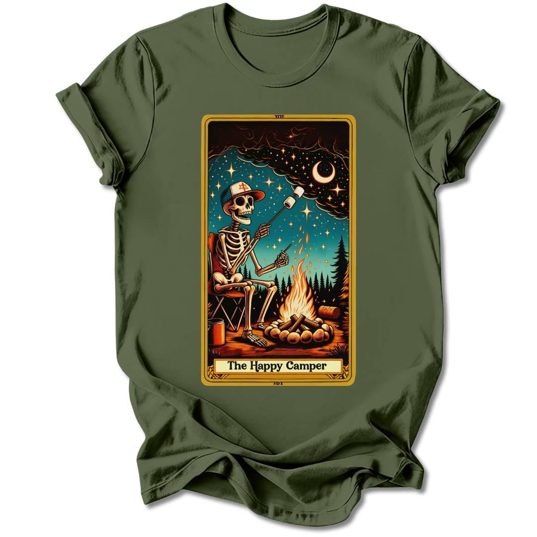 T-Shirt Military Green / S THE HAPPY CAMPER T-SHIRT