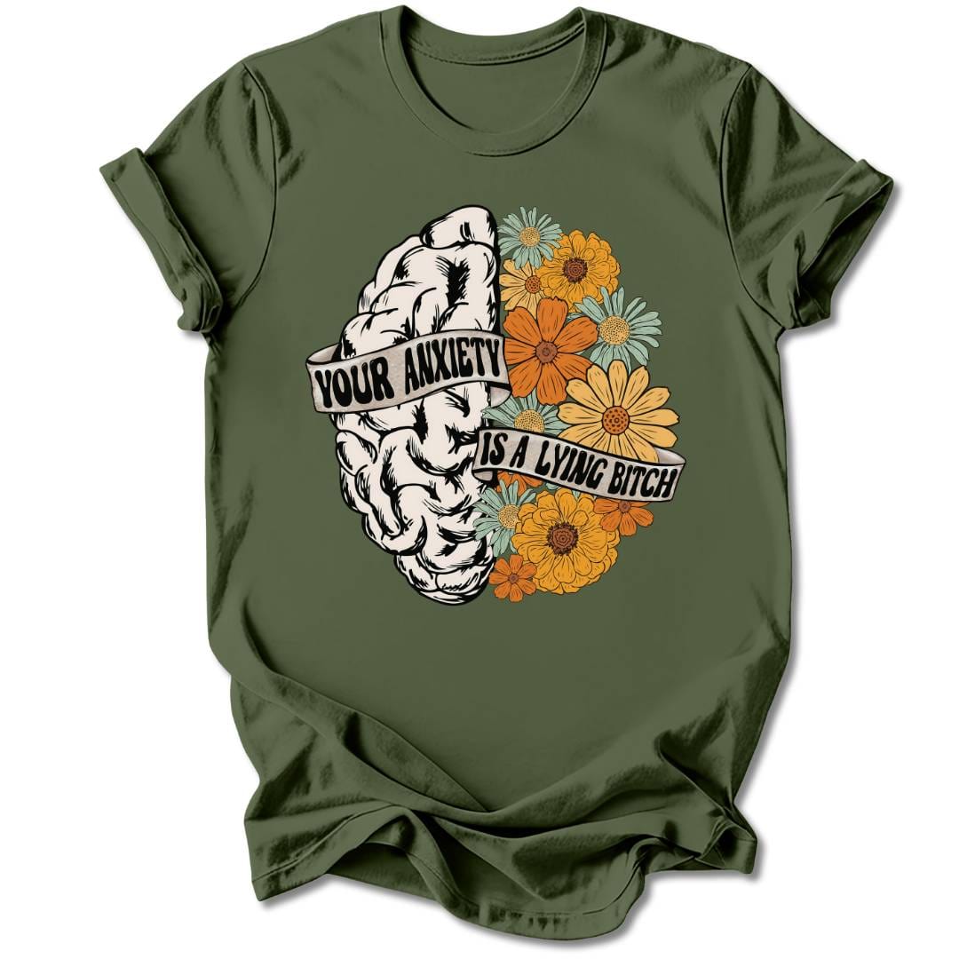 T-Shirt Military Green / S YOUR ANXIETY T-SHIRT
