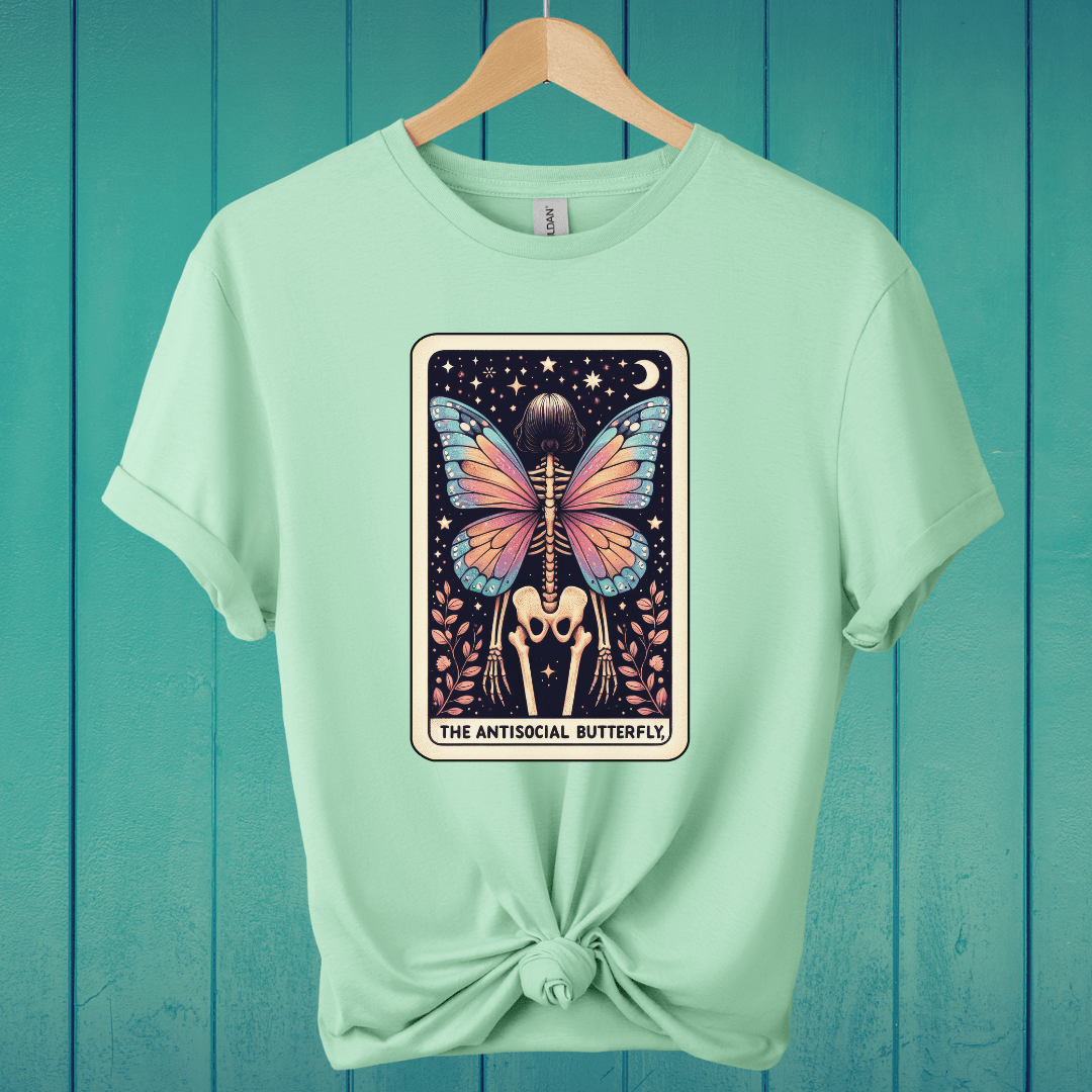 T-Shirt Mint Green / M The Antisocial Butterfly Tarot T-Shirt