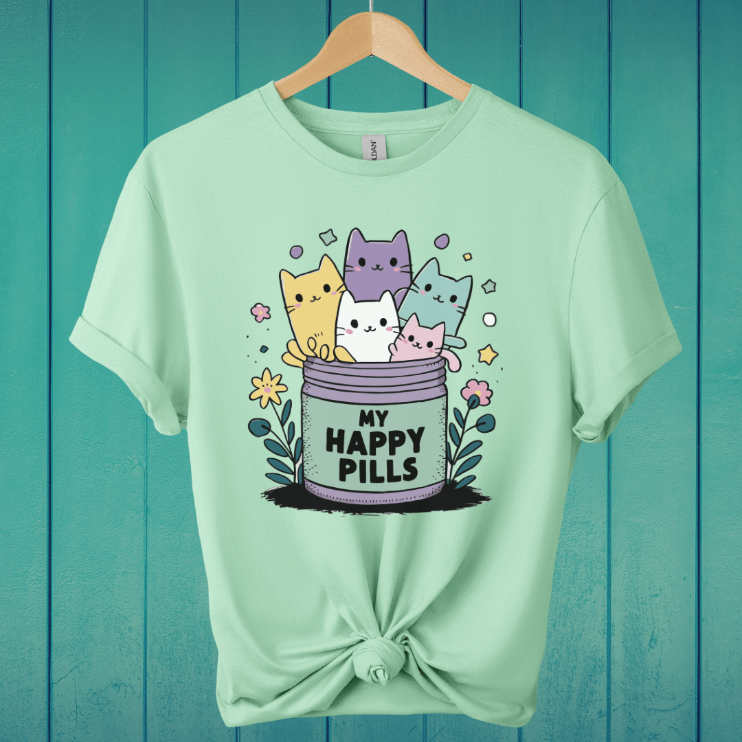 T-Shirt Mint Green / S My Happy Pills T-Shirt