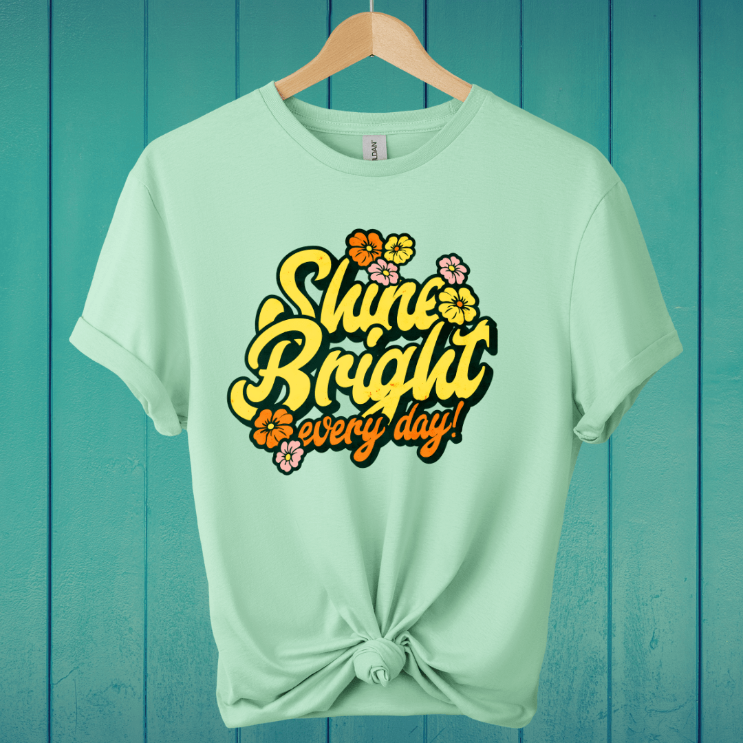 T-Shirt Mint Green / S Shine Bright Everyday T-Shirt