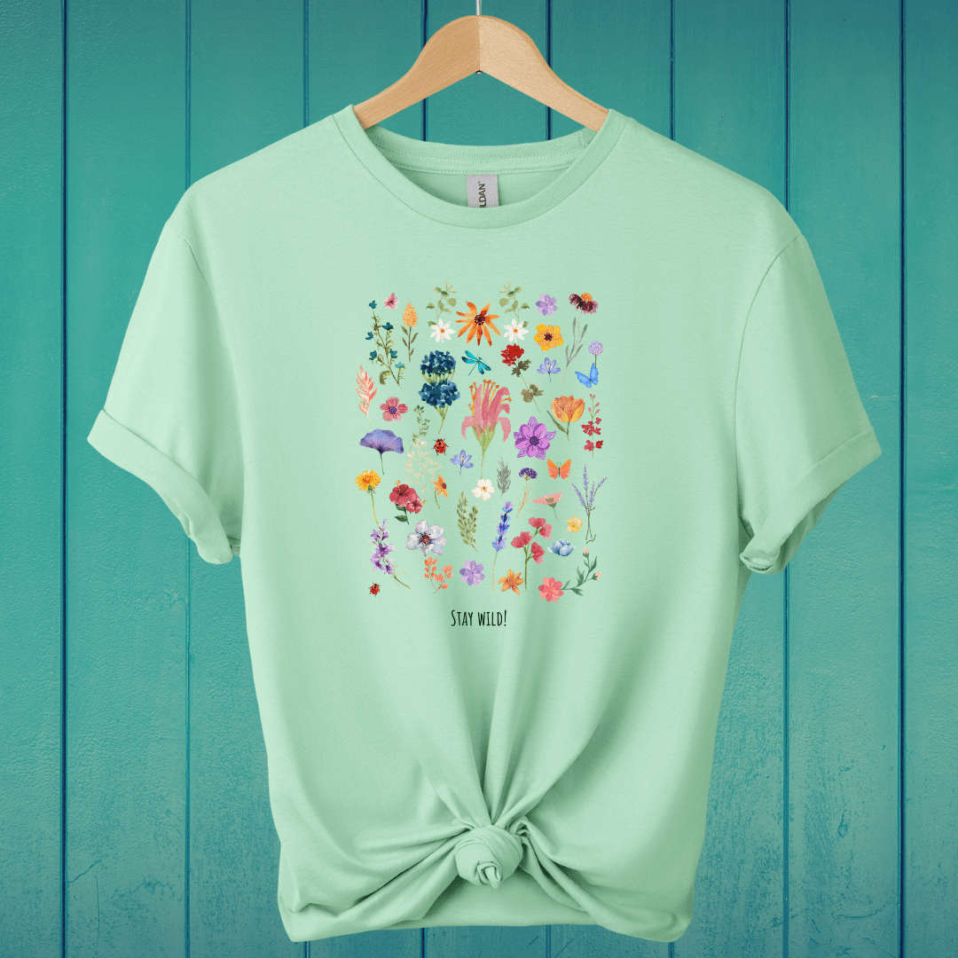 T-Shirt Mint Green / S Stay Wild T-Shirt