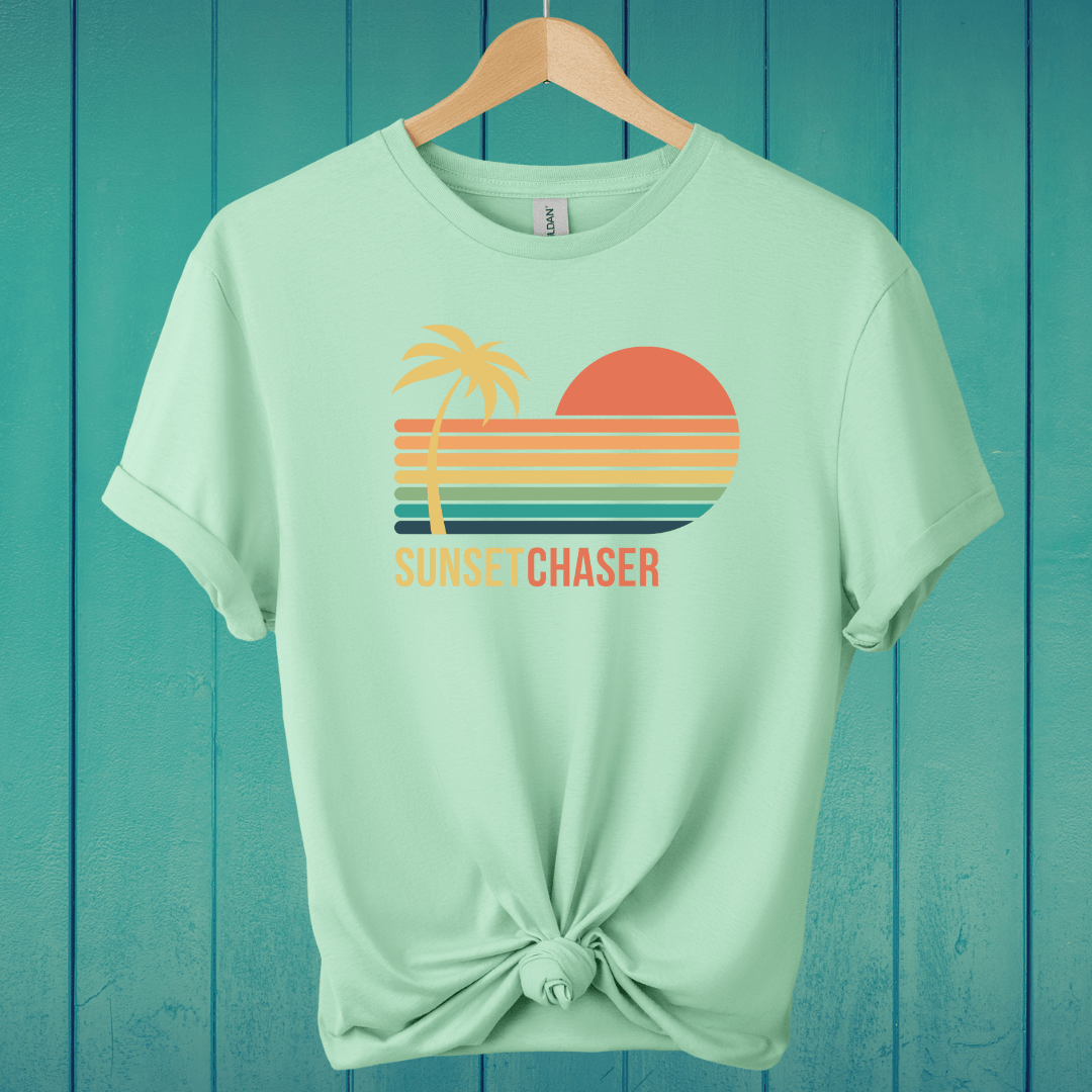 T-Shirt Mint Green / S Sunset Chaser T-Shirt