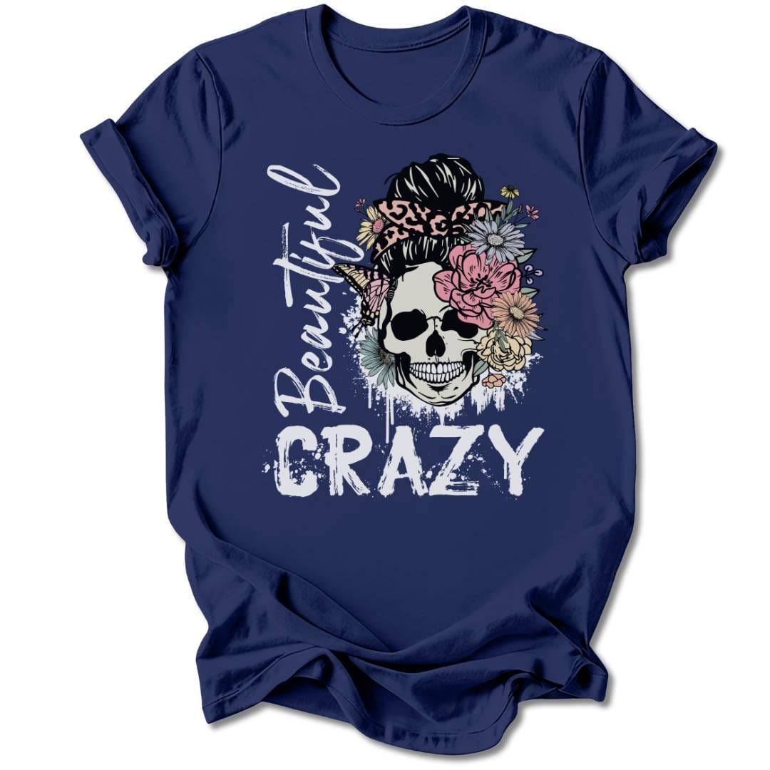 T-Shirt Navy / S BEAUTIFUL CRAZY T-SHIRT
