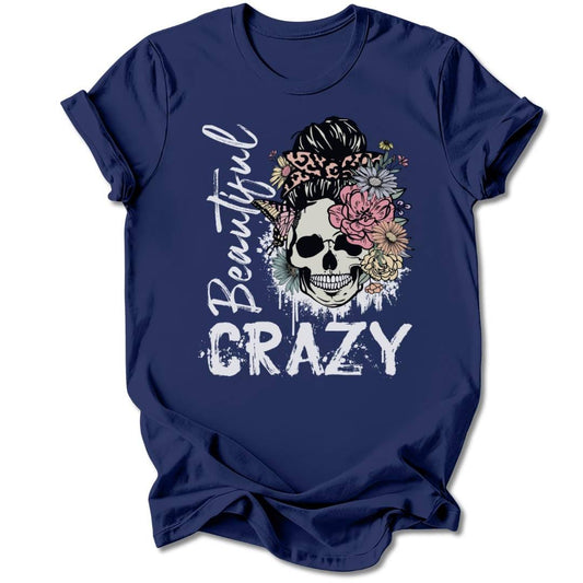 T-Shirt Navy / S BEAUTIFUL CRAZY T-SHIRT