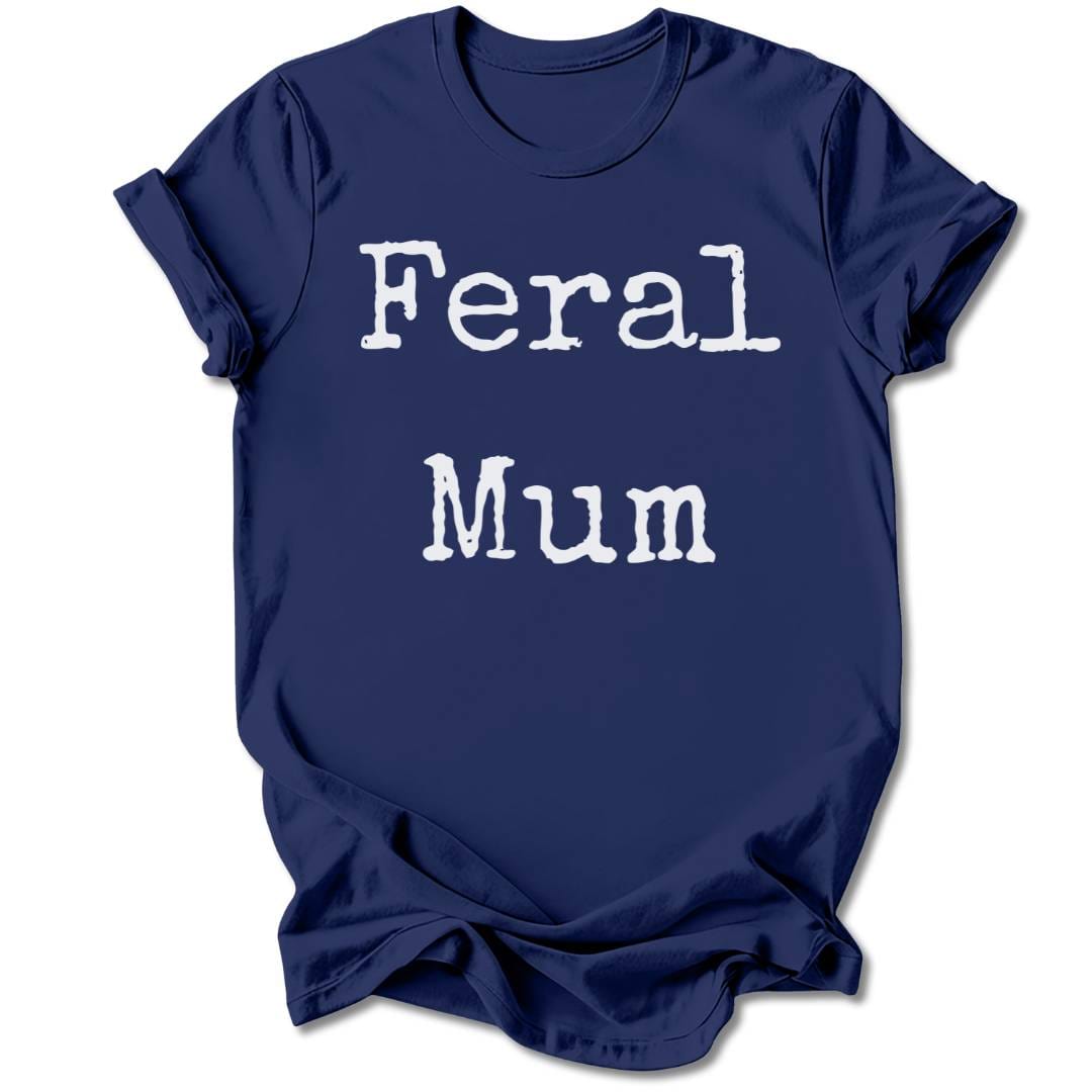 T-Shirt Navy / S FERAL MUM T-SHIRT