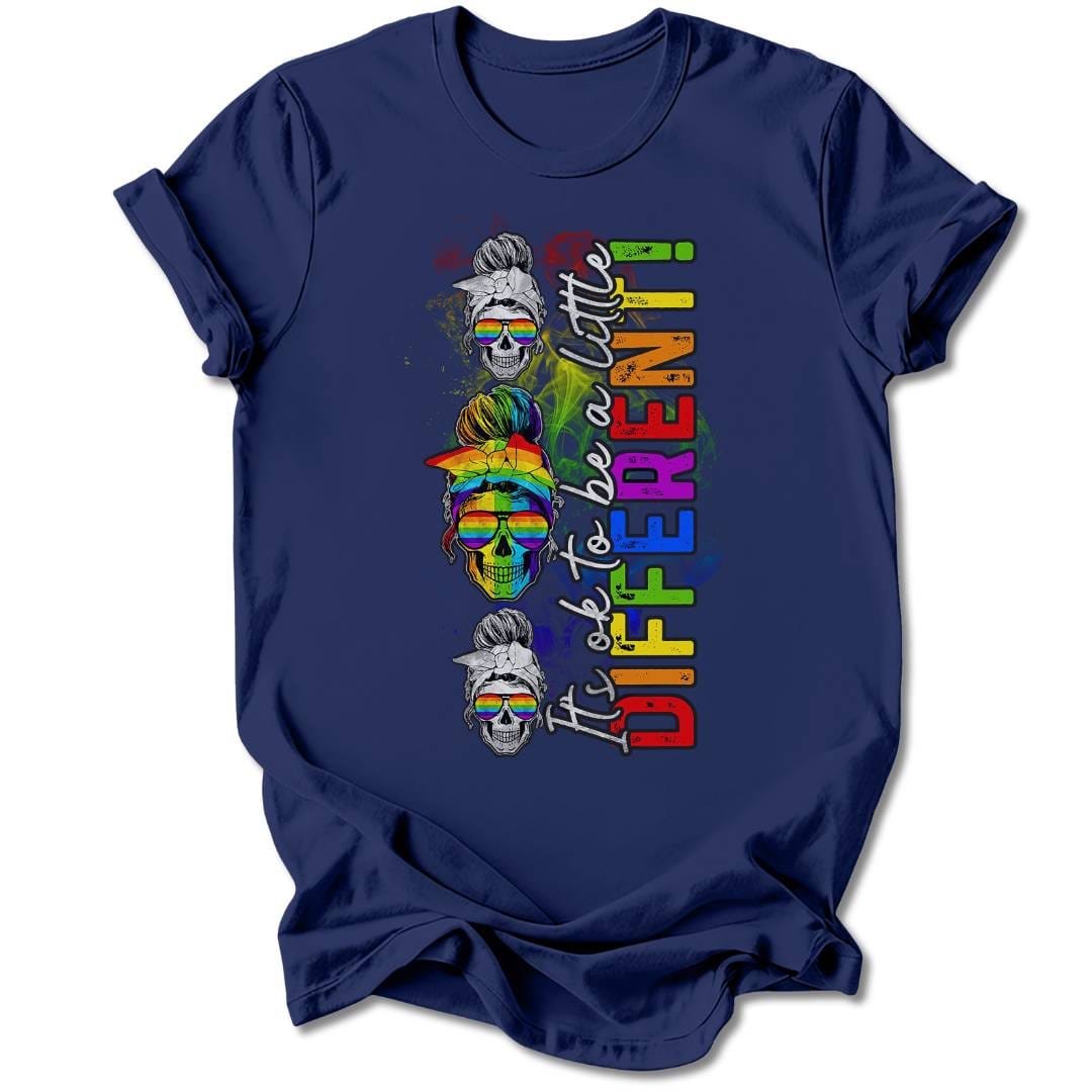 T-Shirt Navy / S IT'S OK TO BE DIFFERENT T-SHIRT