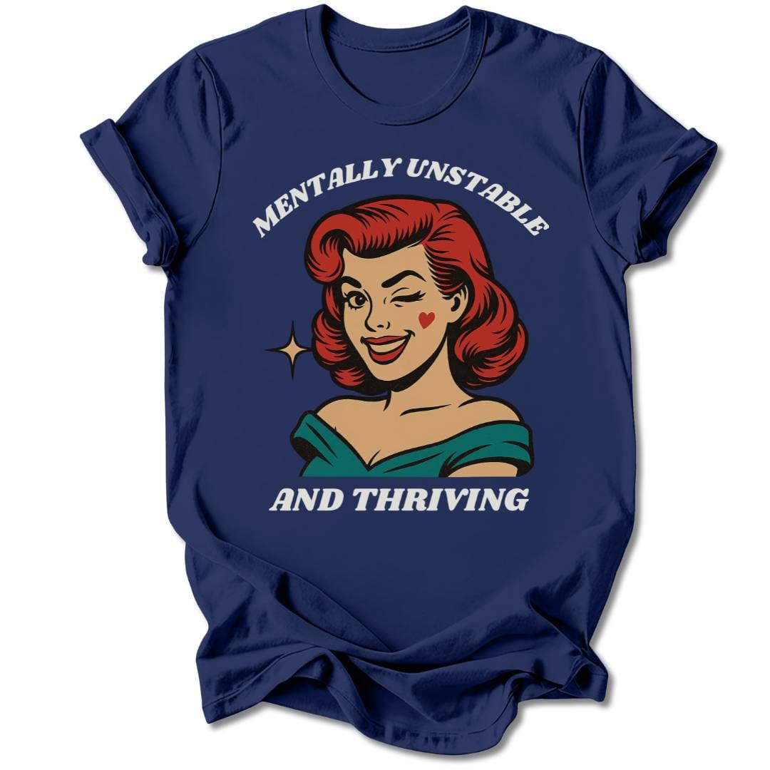 T-Shirt Navy / S MENTALLY UNSTABLE T-SHIRT