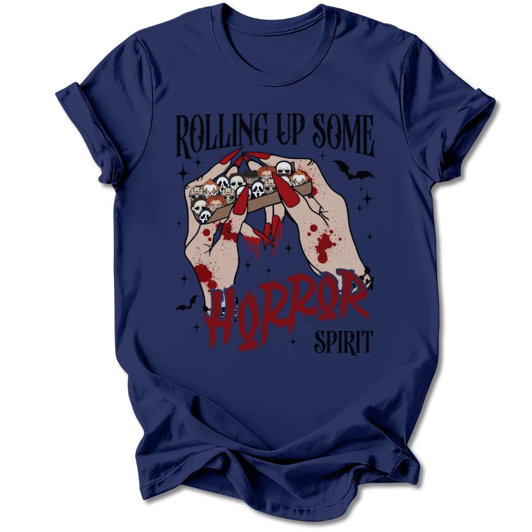 T-Shirt Navy / S ROLLING UP SOME HORROR T-SHIRT