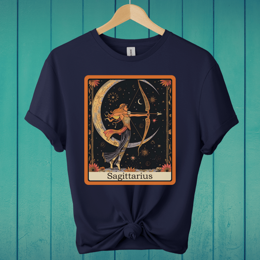 T-Shirt Navy / S Sagittarius Tarot T-Shirt