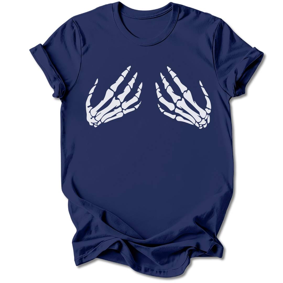T-Shirt Navy / S SKELLY BOOBS T-SHIRT