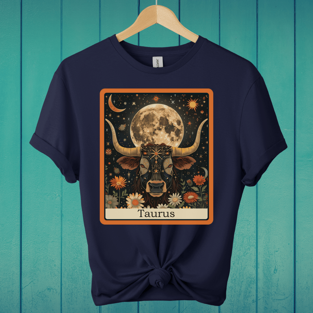 T-Shirt Navy / S Taurus Tarot T-Shirt