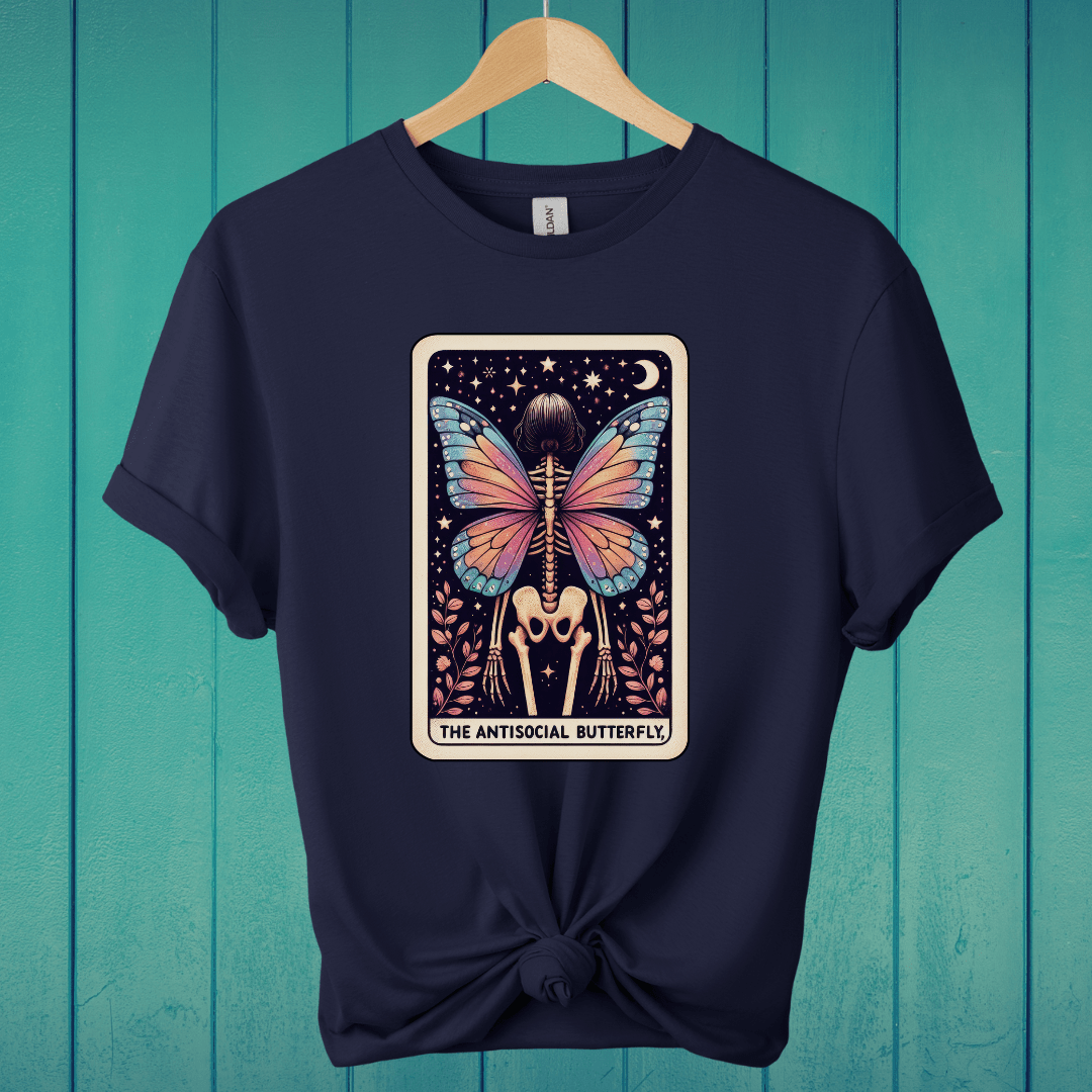 T-Shirt Navy / S The Antisocial Butterfly Tarot T-Shirt