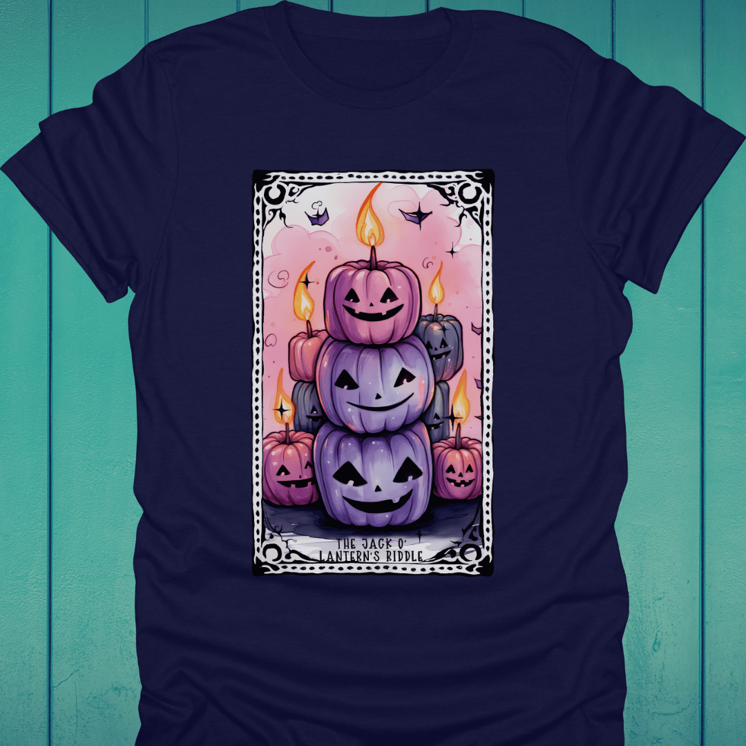 T-Shirt Navy / S The Jack O Lantern's Riddle Tarot T-Shirt