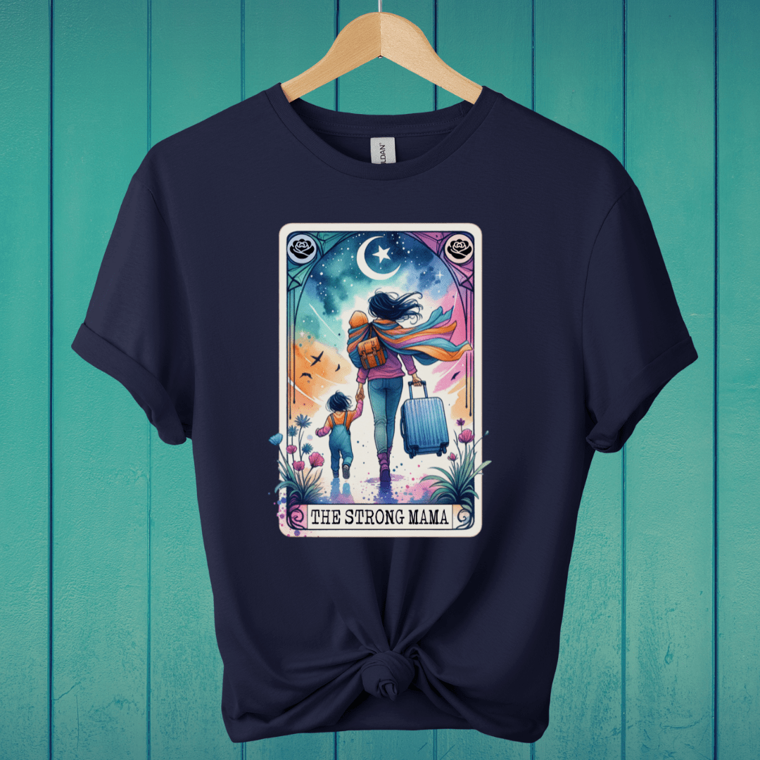 T-Shirt Navy / S The Strong Mama Tarot T-Shirt