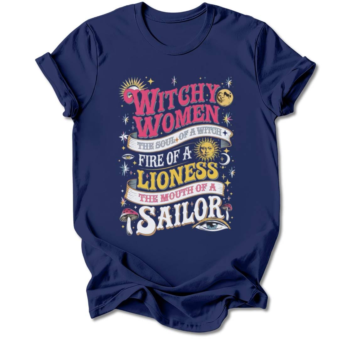 T-Shirt Navy / S WITCHY WOMEN T-SHIRT
