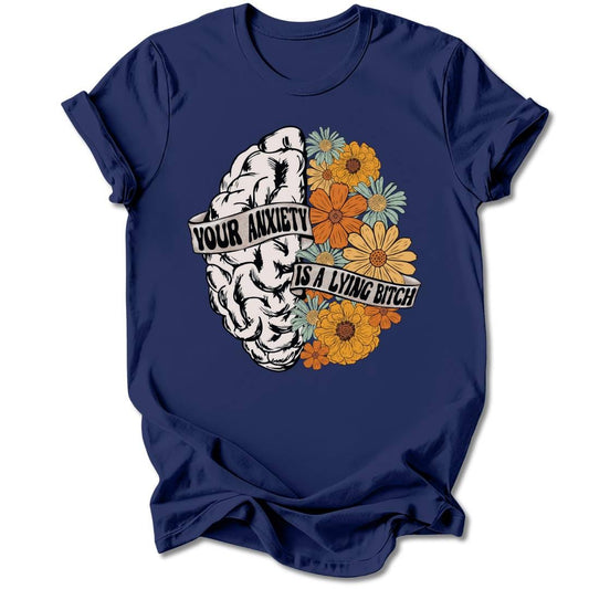 T-Shirt Navy / S YOUR ANXIETY T-SHIRT