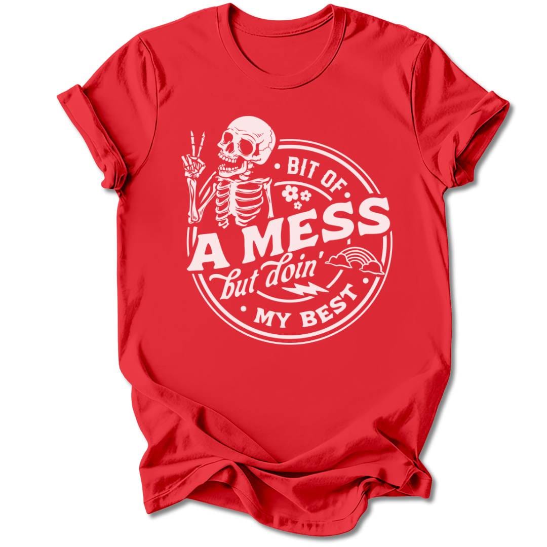T-Shirt Red / M BIT OF A MESS T-SHIRT