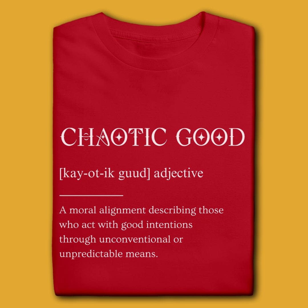 T-Shirt Red / M CHAOTIC GOOD DEFINITION T-SHIRT