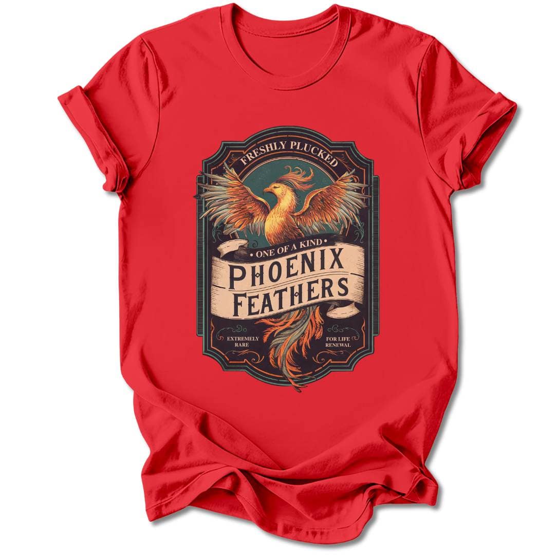 T-Shirt Red / M PHEONIX FEATHERS T-SHIRT
