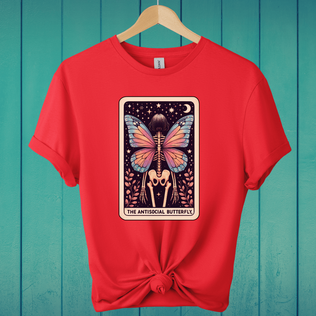 T-Shirt Red / M The Antisocial Butterfly Tarot T-Shirt