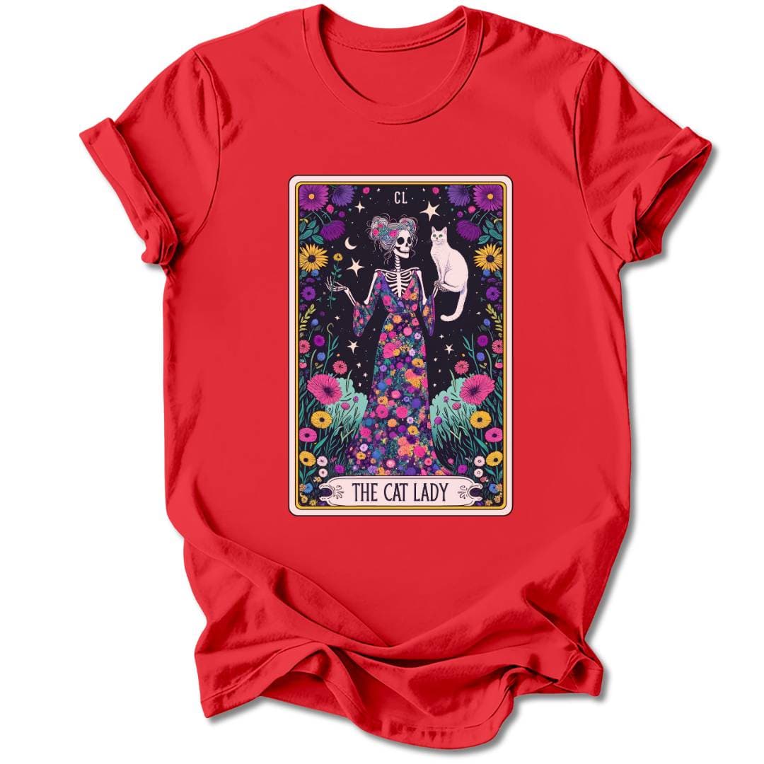 T-Shirt Red / M THE CAT LADY T-SHIRT