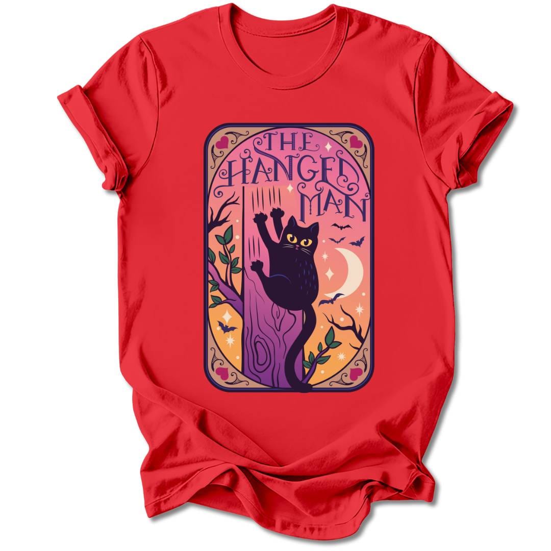 T-Shirt Red / M THE HANGED MAN CAT T-SHIRT