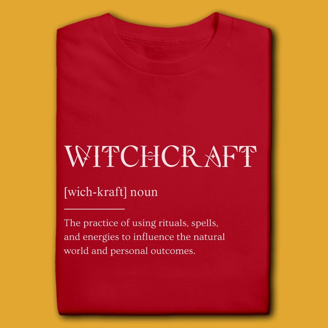 T-Shirt Red / M WITCHCRAFT DEFINITION T-SHIRT