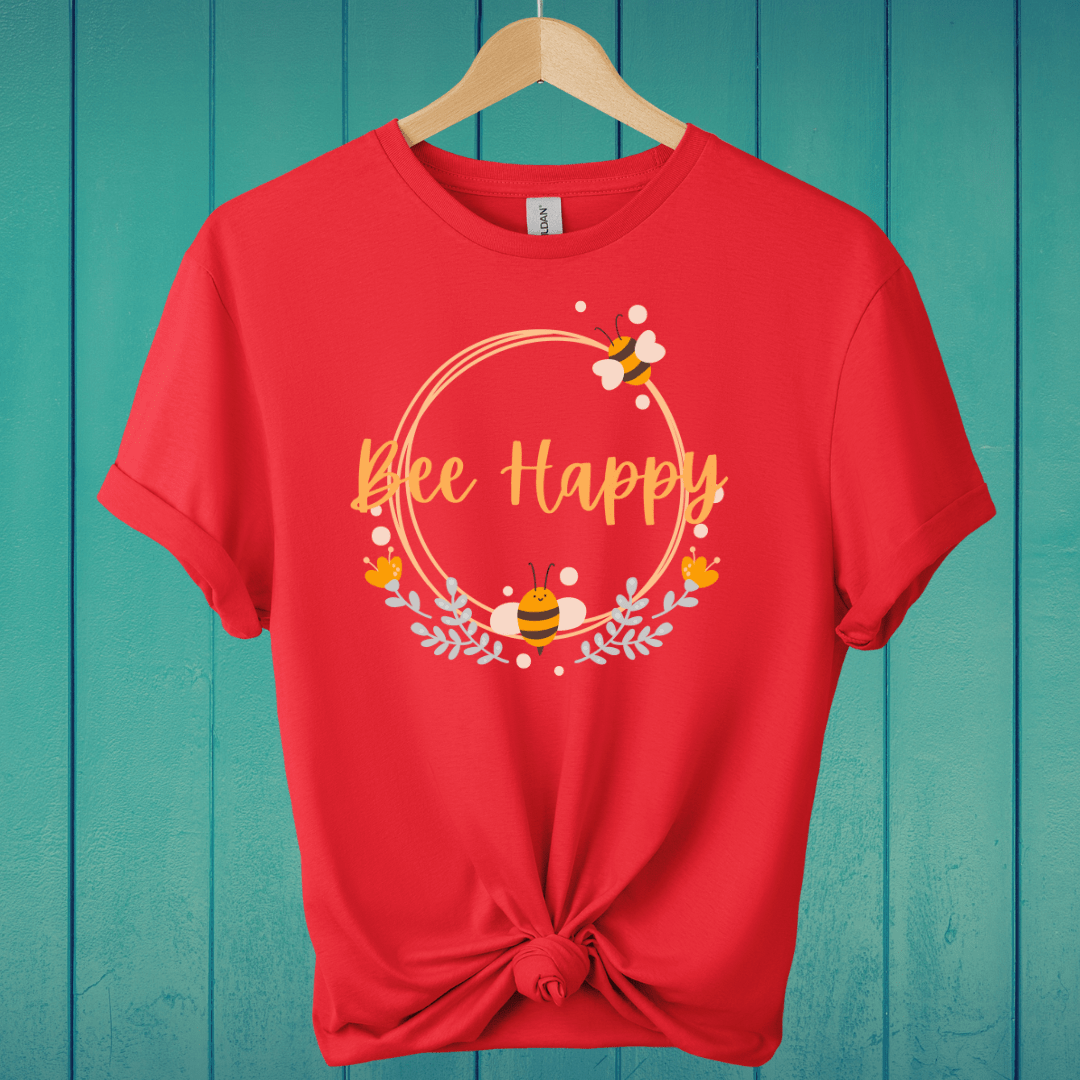 T-Shirt Red / S Bee Happy T-Shirt