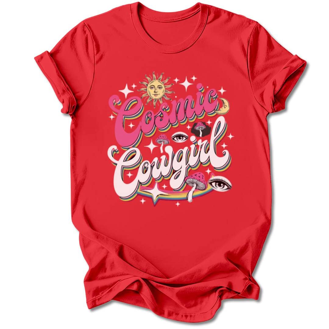 T-Shirt Red / S COSMIC COWGIRL T-SHIRT