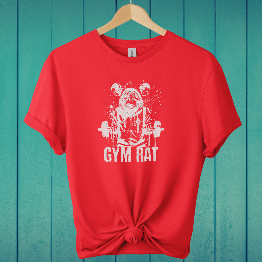 T-Shirt Red / S Gym Rat Graffiti T-Shirt