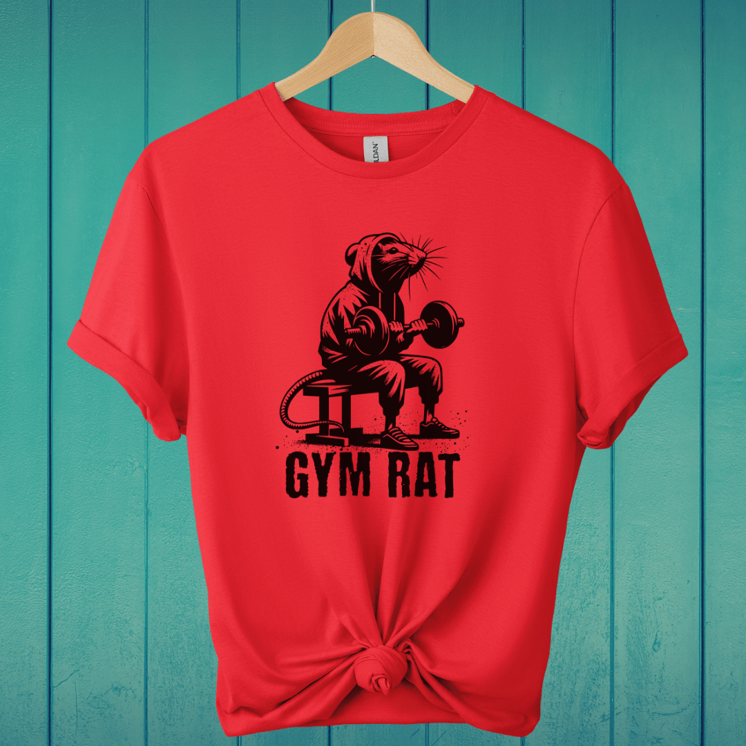 T-Shirt Red / S Gym Rat Street Art T-Shirt