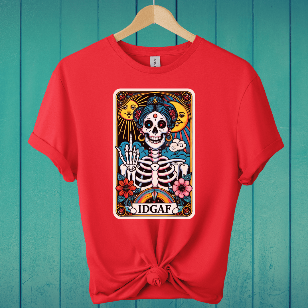 T-Shirt Red / S IDGAF Tarot T-Shirt