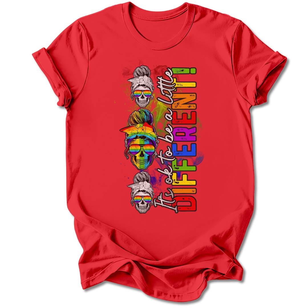T-Shirt Red / S IT'S OK TO BE DIFFERENT T-SHIRT
